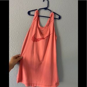 Pink Nike Pro tank top
